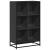 Bibliotecă, negru, 65,5x33x107,5 cm, lemn prelucrat GartenMobel Dekor