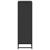 Bibliotecă, negru, 65,5x33x107,5 cm, lemn prelucrat GartenMobel Dekor