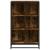 Bibliotecă, stejar fumuriu, 65,5x33x107,5 cm, lemn prelucrat GartenMobel Dekor