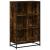 Bibliotecă, stejar fumuriu, 65,5x33x107,5 cm, lemn prelucrat GartenMobel Dekor