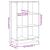 Bibliotecă, stejar fumuriu, 65,5x33x107,5 cm, lemn prelucrat GartenMobel Dekor