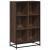 Bibliotecă, stejar maro, 65,5x33x107,5 cm, lemn prelucrat GartenMobel Dekor