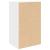 Bibliotecă, alb, 31x24x52 cm, lemn prelucrat GartenMobel Dekor