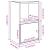 Bibliotecă, gri beton, 31x24x52 cm, lemn prelucrat GartenMobel Dekor