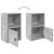 Bibliotecă, gri beton, 31x24x52 cm, lemn prelucrat GartenMobel Dekor