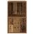 Bibliotecă, lemn vechi, 31x24x52 cm, lemn prelucrat GartenMobel Dekor