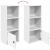 Bibliotecă, alb, 31x24x77 cm, lemn prelucrat GartenMobel Dekor