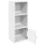 Bibliotecă, alb, 31x24x77 cm, lemn prelucrat GartenMobel Dekor