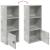 Bibliotecă, gri beton, 31x24x77 cm, lemn prelucrat GartenMobel Dekor