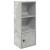 Bibliotecă, gri beton, 31x24x77 cm, lemn prelucrat GartenMobel Dekor