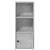 Bibliotecă, gri beton, 31x24x77 cm, lemn prelucrat GartenMobel Dekor