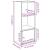 Bibliotecă, gri beton, 31x24x77 cm, lemn prelucrat GartenMobel Dekor