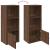 Bibliotecă, stejar maro, 31x24x77 cm, lemn prelucrat GartenMobel Dekor