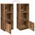 Bibliotecă, lemn vechi, 31x24x77 cm, lemn prelucrat GartenMobel Dekor