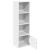 Bibliotecă, alb, 31x24x102 cm, lemn prelucrat GartenMobel Dekor