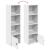 Bibliotecă, alb, 31x24x102 cm, lemn prelucrat GartenMobel Dekor