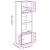 Bibliotecă Stejar negru 31x24x102 cm Lemn prelucrat GartenMobel Dekor