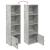 Bibliotecă, gri beton, 31x24x102 cm, lemn prelucrat GartenMobel Dekor