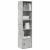 Bibliotecă, gri beton, 31x24x127 cm, lemn prelucrat GartenMobel Dekor