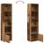 Bibliotecă, lemn vechi, 31x24x127 cm, lemn prelucrat GartenMobel Dekor