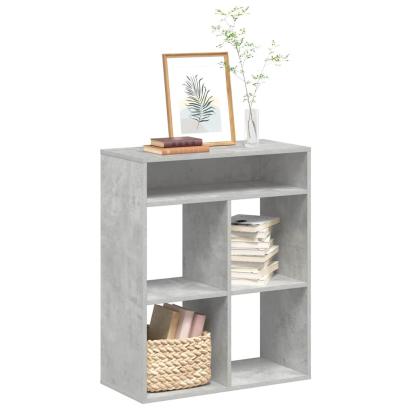 Bibliotecă, gri beton, 66x31x80 cm, lemn prelucrat GartenMobel Dekor