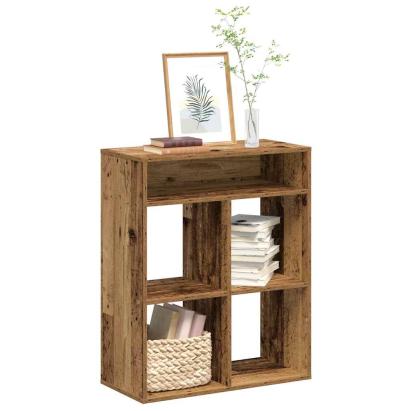 Bibliotecă, lemn vechi, 66x31x80 cm, lemn prelucrat GartenMobel Dekor