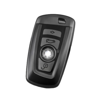 Husa Cheie Smartkey BMW 3/4 Butoane, Seria F, Gri Inchis, Tpu AutoProtect KeyCars