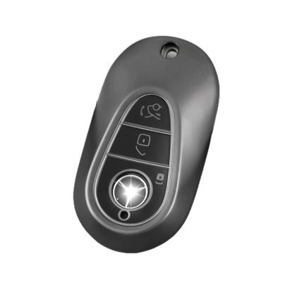 Husa Cheie Smartkey, Mercedes Benz,3 Butoane, Gri Inchis, Tpu, S Class, W223 2020 2021 2022 2023 AutoProtect KeyCars