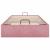 Cadru de pat otoman fără saltea roz 90x200 cm catifea GartenMobel Dekor