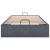 Cadru pat otoman fără saltea Gri închis 100x200 cm catifea GartenMobel Dekor