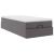 Cadru de pat otoman cu saltea gri 100x200cm piele artificială GartenMobel Dekor