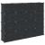 Organizator cub de depozitare cu uși, 16 cuburi, negru, PP GartenMobel Dekor