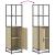 Dulapuru Stejar Sonoma 35,5x35x139 cm lemn și metal prelucrat GartenMobel Dekor
