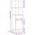 Dulapuru stejar afumat 35,5x35x139 cm lemn și metal prelucrat GartenMobel Dekor