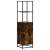Dulapuru stejar afumat 35,5x35x139 cm lemn și metal prelucrat GartenMobel Dekor