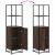 Dulapuru stejar maro 35,5x35x139 cm lemn și metal prelucrat GartenMobel Dekor