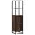 Dulapuru stejar maro 35,5x35x139 cm lemn și metal prelucrat GartenMobel Dekor