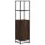 Dulapuru stejar maro 35,5x35x139 cm lemn și metal prelucrat GartenMobel Dekor