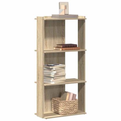 Bibliotecă 3 niveluri stejar sonoma 60x30x120 cm lemn prelucrat GartenMobel Dekor