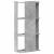 Bibliotecă cu 3 niveluri, gri beton, 60x30x120cm lemn prelucrat GartenMobel Dekor