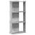 Bibliotecă cu 3 niveluri, gri beton, 60x30x120cm lemn prelucrat GartenMobel Dekor