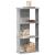 Bibliotecă cu 3 niveluri, gri beton, 60x30x120cm lemn prelucrat GartenMobel Dekor
