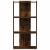 Bibliotecă 3 niveluri stejar afumat 60x30x120 cm lemn prelucrat GartenMobel Dekor
