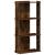 Bibliotecă 3 niveluri stejar afumat 60x30x120 cm lemn prelucrat GartenMobel Dekor