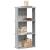 Bibliotecă cu 3 niveluri gri sonoma 60x30x120 cm lemn prelucrat GartenMobel Dekor