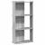 Bibliotecă cu 3 niveluri gri sonoma 60x30x120 cm lemn prelucrat GartenMobel Dekor
