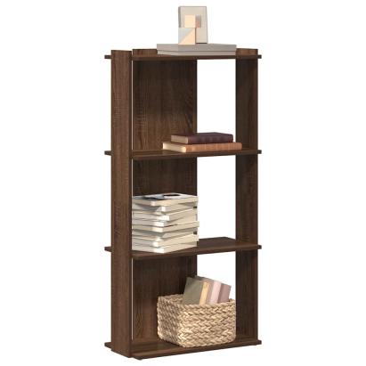 Bibliotecă 3 niveluri, stejar maro 60x30x120 cm, lemn prelucrat GartenMobel Dekor