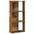 Bibliotecă cu 3 etaje din lemn vechi 60x30x120cm lemn prelucrat GartenMobel Dekor