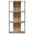 Bibliotecă 3 etaje stejar artizanal 60x30x120 cm lemn prelucrat GartenMobel Dekor