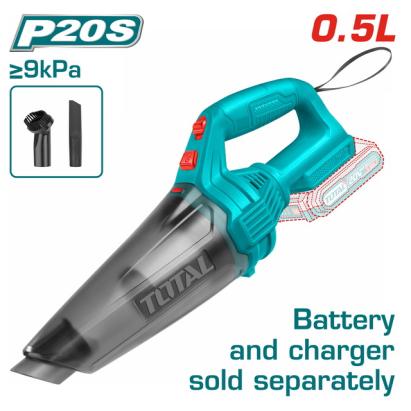 TOTAL - ASPIRATOR 0.5L - 9.0KPA - LI-ION - 20V PowerTool TopQuality